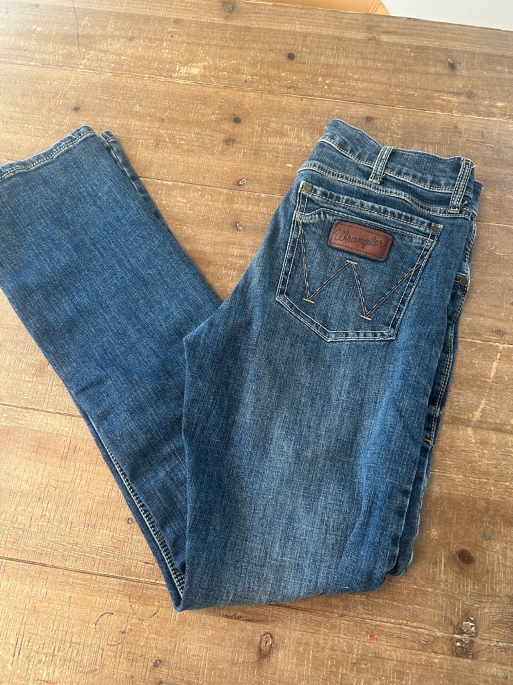 Wrangler Retro Men’s Slim Boot Blue Jeans